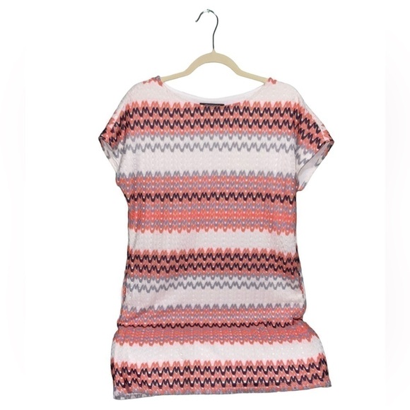 Sharagano Chevron Crochet Knit Tunic Midi Dress Sz. 10. - Picture 9 of 9